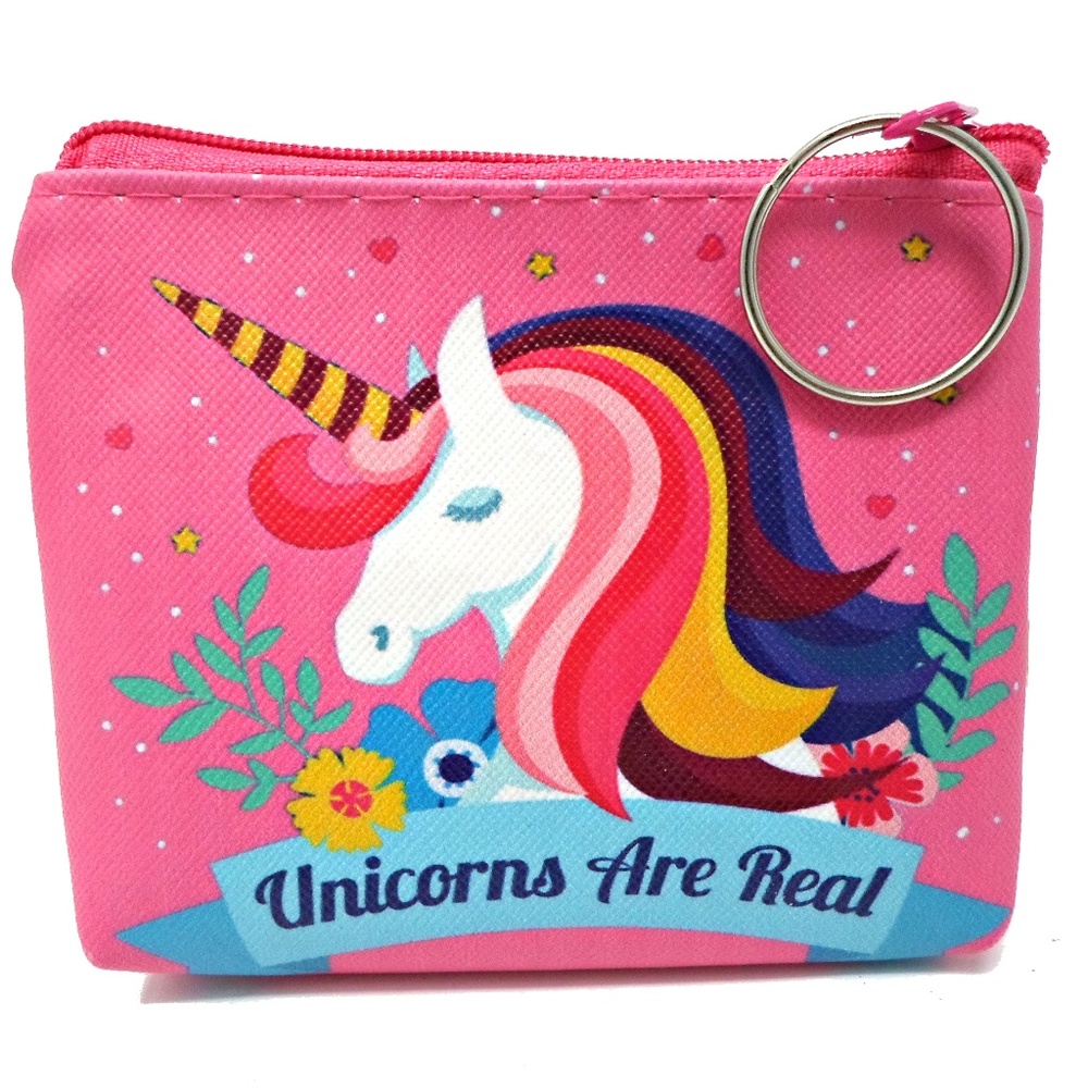Pink Unicorn Mini Coin Purse